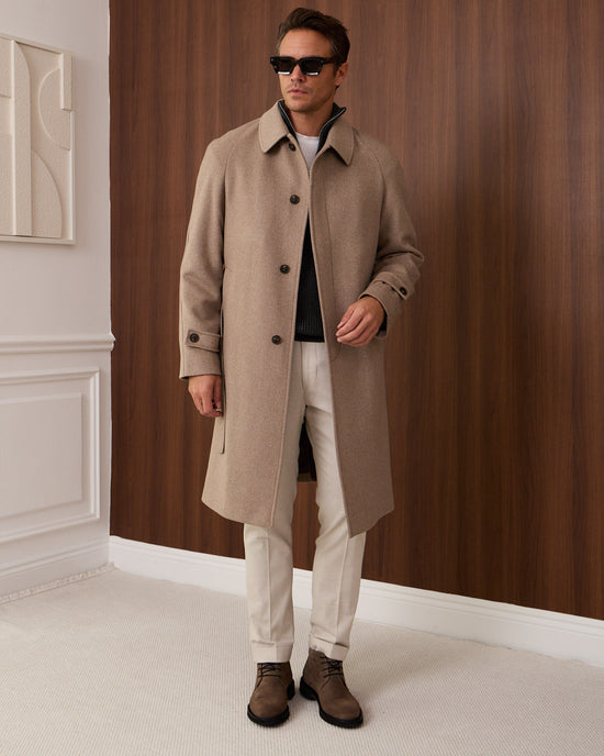 Charcoal Knitted Wool Zipneck Sweater